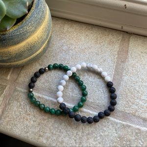 Lava Stone Aromatherapy Bracelets